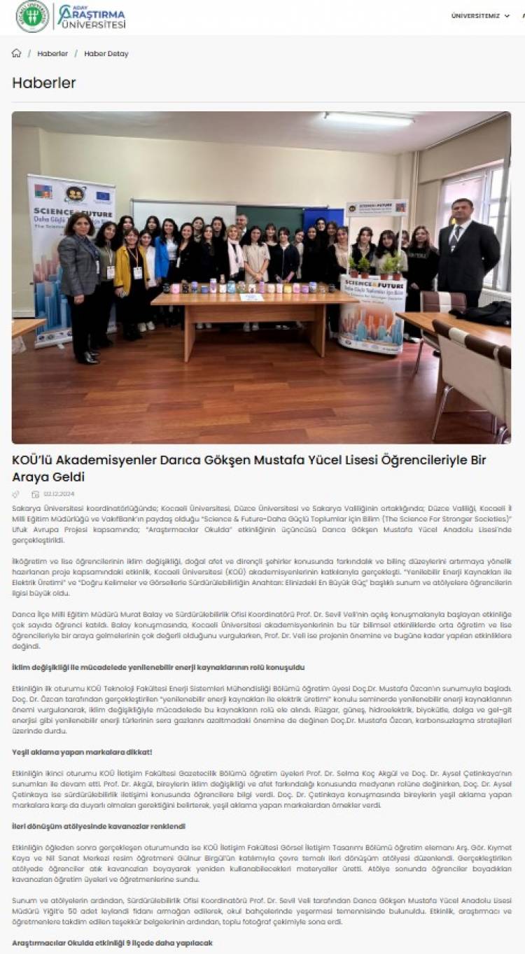 Kocaeli University News